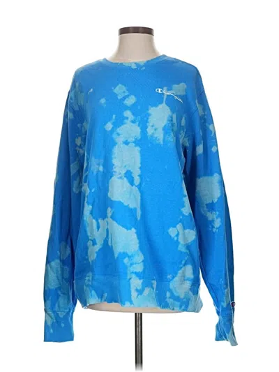 Pre-owned Champion Sweatshirt In Blue