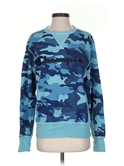 Pre-owned Champion Sweatshirt In Blue