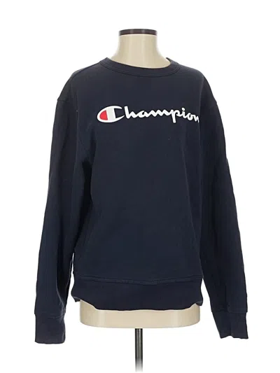 Pre-owned Champion Sweatshirt In Blue