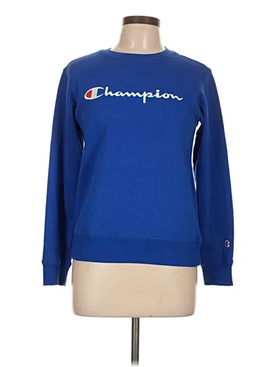 Pre-owned Champion Sweatshirt In Blue
