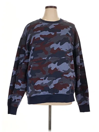 Pre-owned Champion Sweatshirt In Blue