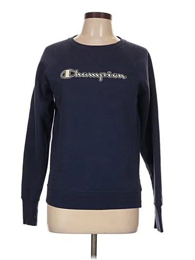 Pre-owned Champion Sweatshirt In Blue