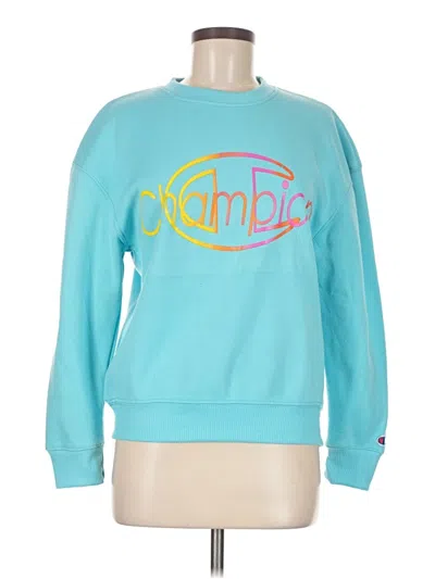Pre-owned Champion Sweatshirt In Blue