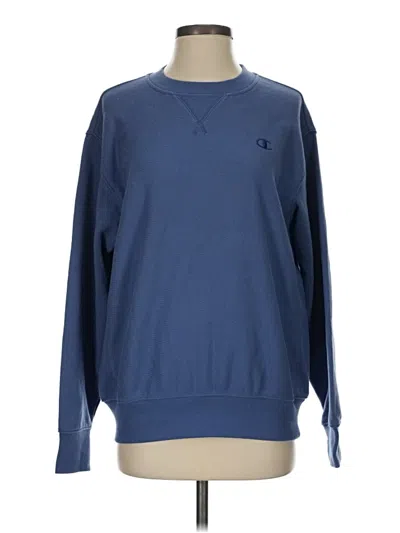 Pre-owned Champion Sweatshirt In Blue