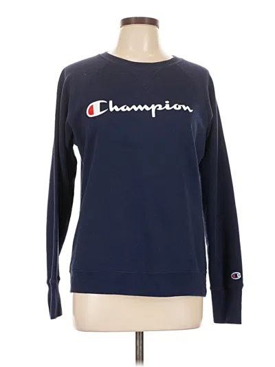 Pre-owned Champion Sweatshirt In Blue
