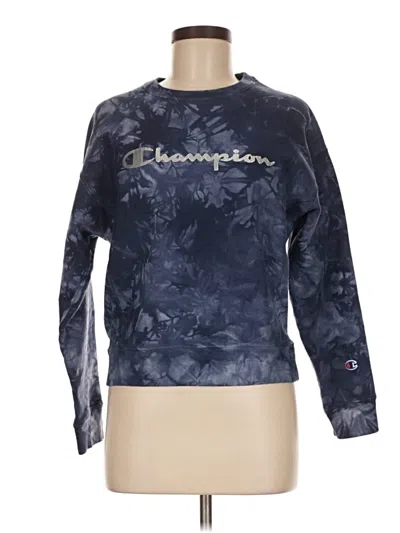 Pre-owned Champion Sweatshirt In Blue