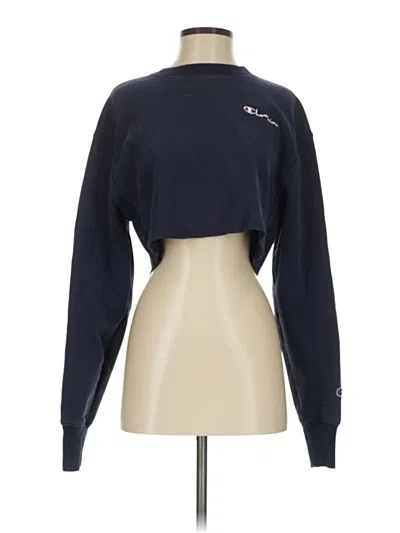Pre-owned Champion Sweatshirt In Blue