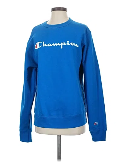 Pre-owned Champion Sweatshirt In Blue