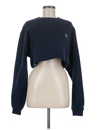 Pre-owned Champion Sweatshirt In Blue