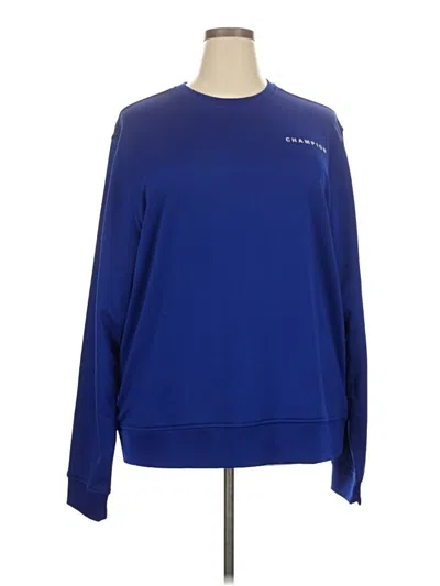 Pre-owned Champion Sweatshirt In Blue