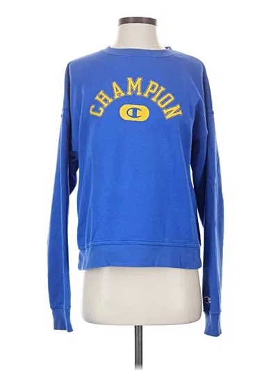 Pre-owned Champion Sweatshirt In Blue
