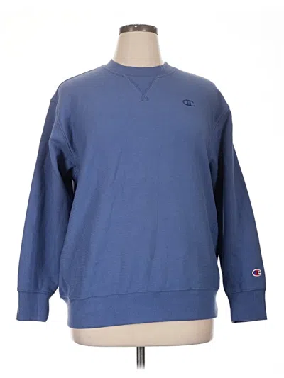 Pre-owned Champion Sweatshirt In Blue