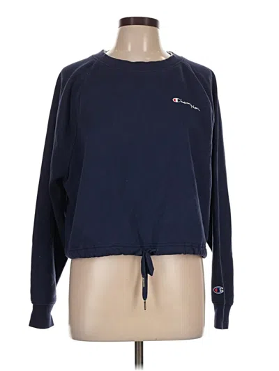 Pre-owned Champion Sweatshirt In Blue