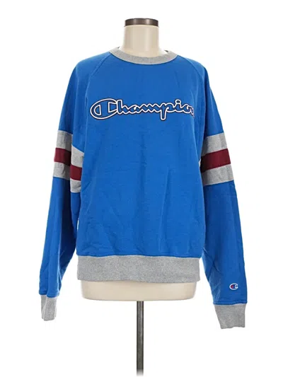 Pre-owned Champion Sweatshirt In Blue