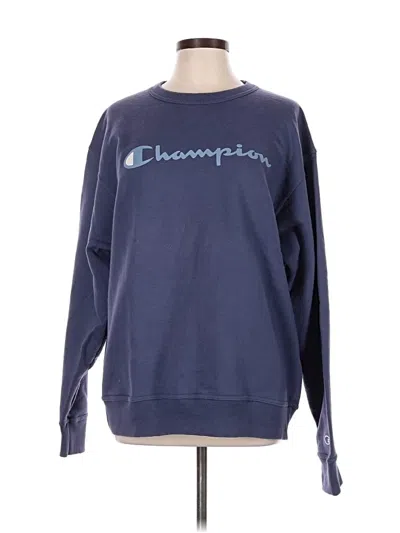 Pre-owned Champion Sweatshirt In Blue