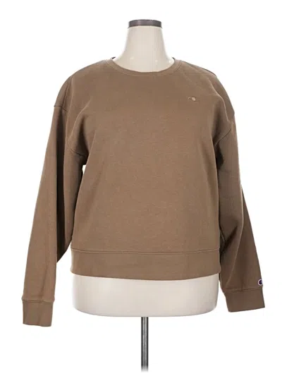 Pre-owned Champion Sweatshirt In Brown