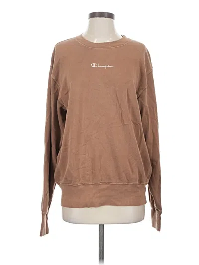 Pre-owned Champion Sweatshirt In Brown