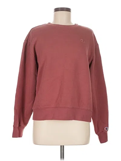 Pre-owned Champion Sweatshirt In Burgundy