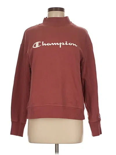 Pre-owned Champion Sweatshirt In Burgundy