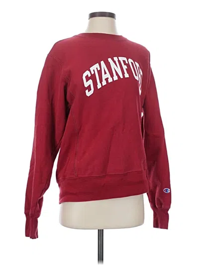 Pre-owned Champion Sweatshirt In Burgundy