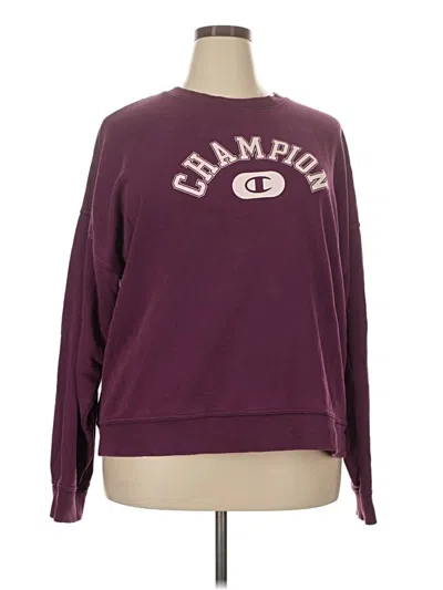 Pre-owned Champion Sweatshirt In Burgundy