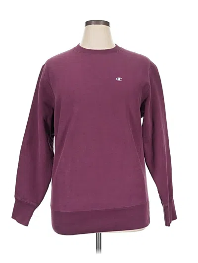 Pre-owned Champion Sweatshirt In Burgundy
