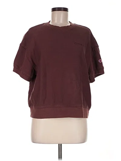 Pre-owned Champion Sweatshirt In Burgundy