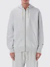 Champion Reverse Weave Patch Hoodie Full Zip In Gray