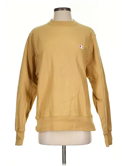 Pre-owned Champion Sweatshirt In Gold