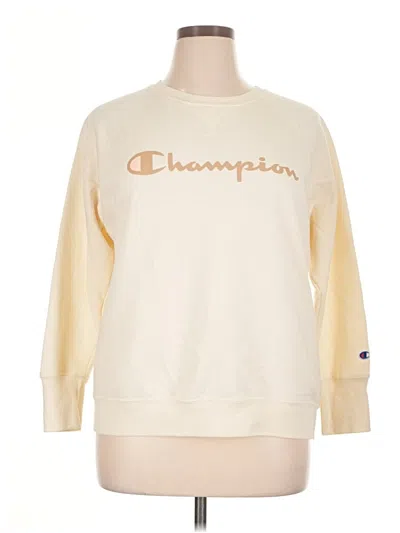 Pre-owned Champion Sweatshirt In Gold