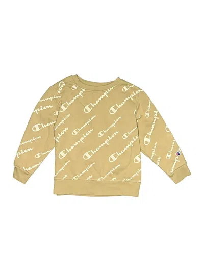 Pre-owned Champion Kids' Sweatshirt In Gold