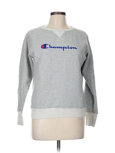 Pre-owned Champion Sweatshirt In Gray