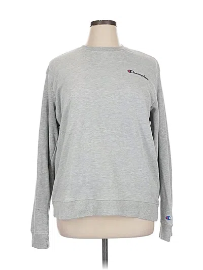 Pre-owned Champion Sweatshirt In Gray