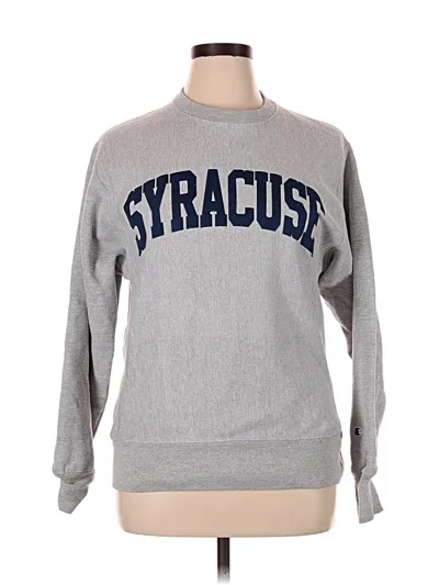 Pre-owned Champion Sweatshirt In Gray