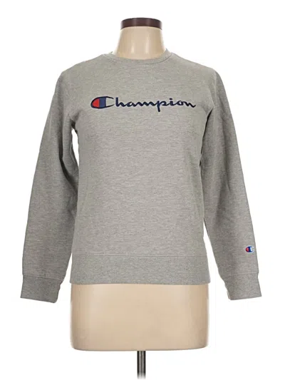 Pre-owned Champion Sweatshirt In Gray