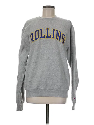 Pre-owned Champion Sweatshirt In Gray