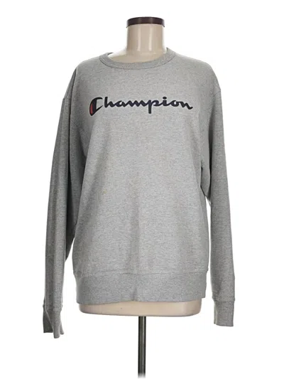 Pre-owned Champion Sweatshirt In Gray