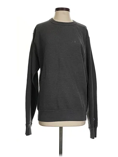 Pre-owned Champion Sweatshirt In Gray