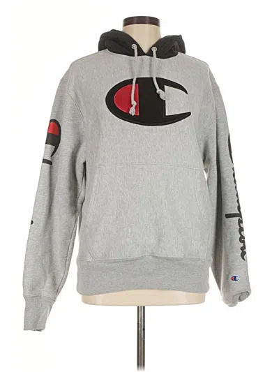 Pre-owned Champion Sweatshirt In Gray