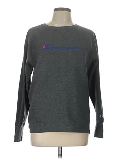 Pre-owned Champion Sweatshirt In Gray