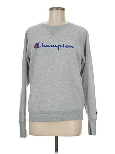 Pre-owned Champion Sweatshirt In Gray