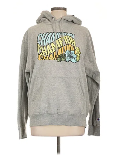 Pre-owned Champion Sweatshirt In Gray
