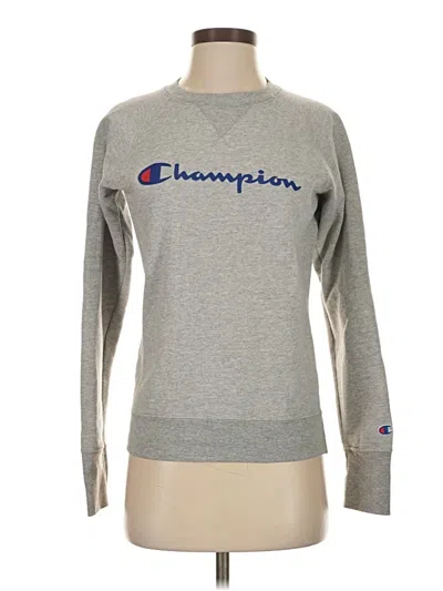 Pre-owned Champion Sweatshirt In Gray