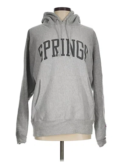 Pre-owned Champion Sweatshirt In Gray
