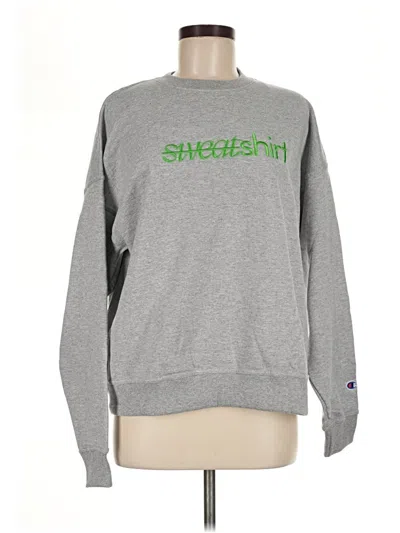 Pre-owned Champion Sweatshirt In Gray