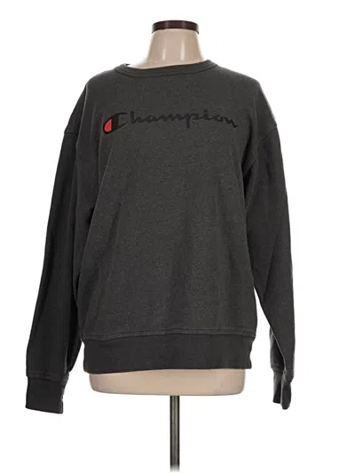 Pre-owned Champion Sweatshirt In Gray