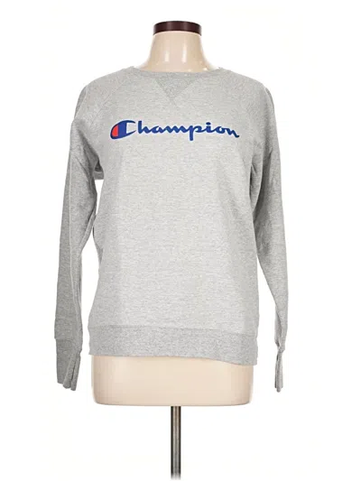 Pre-owned Champion Sweatshirt In Gray