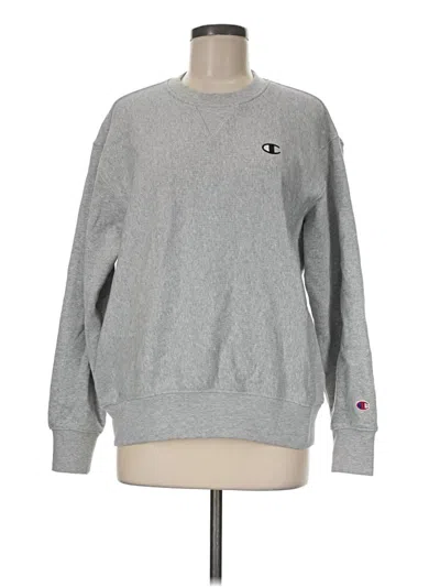 Pre-owned Champion Sweatshirt In Gray