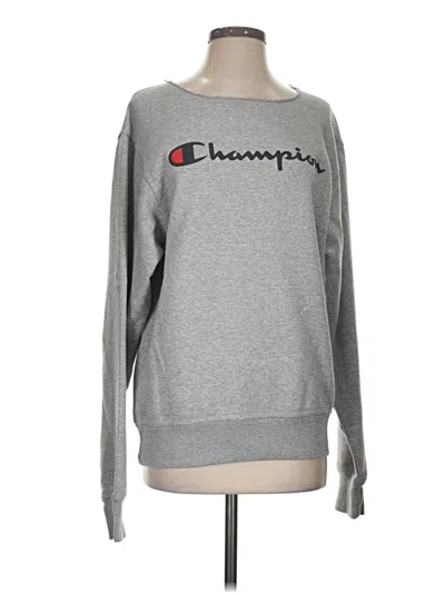 Pre-owned Champion Sweatshirt In Gray