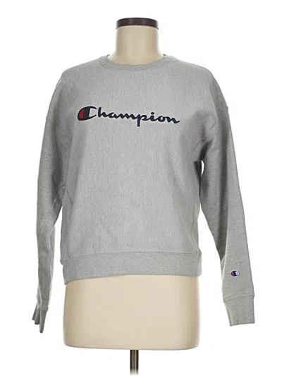 Pre-owned Champion Sweatshirt In Gray